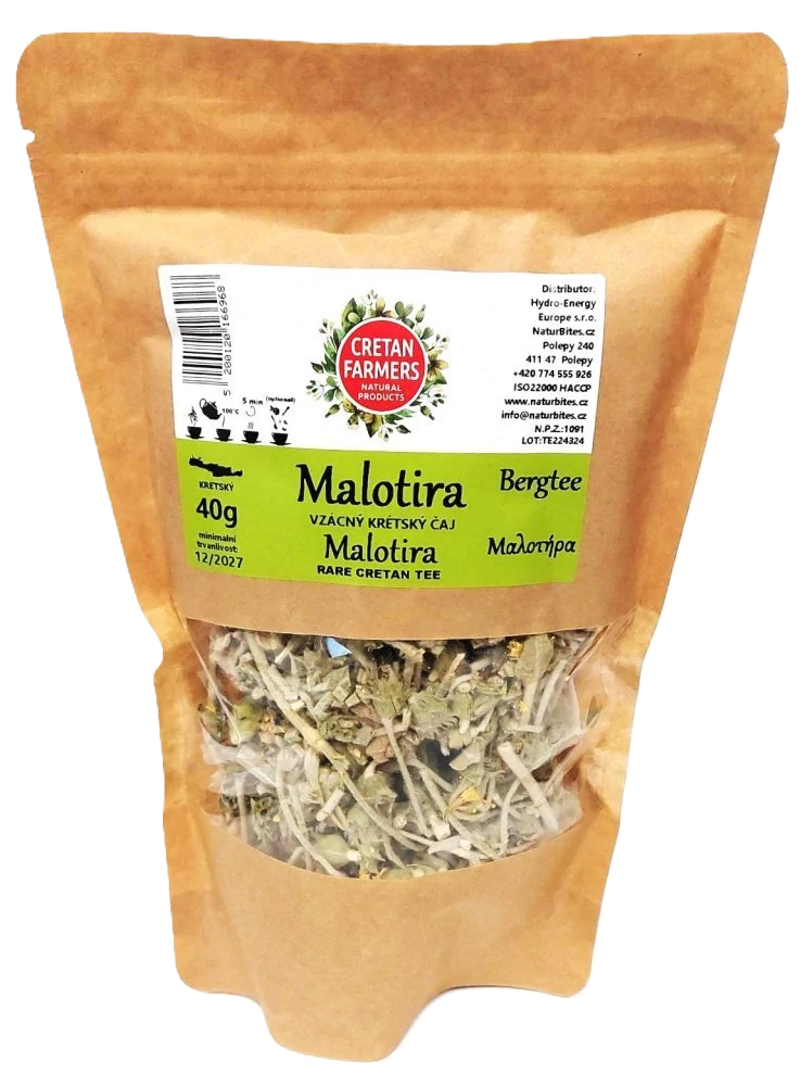 CRETAN FARMERS Vzácný krétský čaj Malotira/Hojník horský doypack 40 g