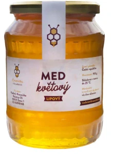 Včelařství Kvasnička Med květový "Lipový", český 950 g