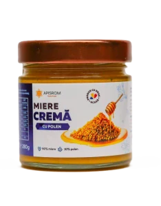 Apisrom Med krémový s rouskovým pylem, 280 g