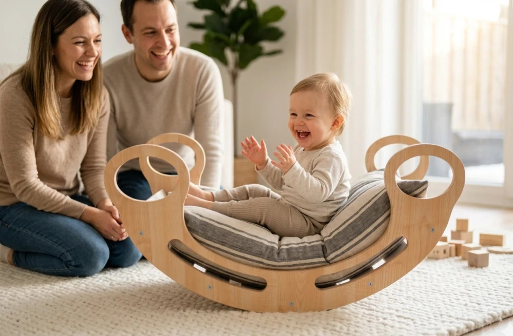 CZ Montessori houpačka pro děti 5v1 White