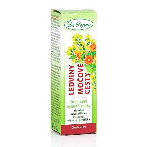 Dr. Popov Bylinné kapky Ledviny močové cesty 50 ml