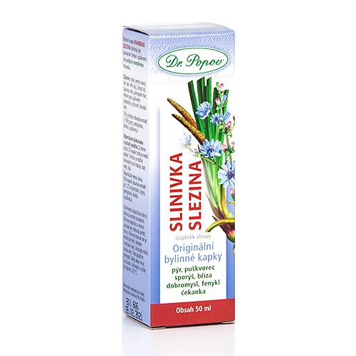 Dr. Popov Bylinné kapky Slinivka Slezina 50 ml